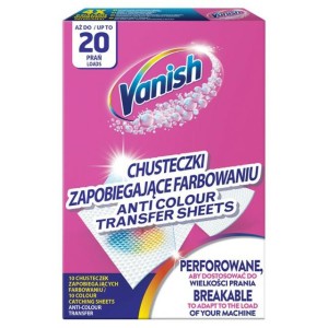 CHUSTECZKI DO PRANIA VANISH COLOR PROTECT 20PRAŃ