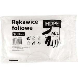 RĘKAWICE FOLIOWE HDPE M/L A100 1170