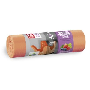 AZ WORKI NA ŚMIECI Z USZAMI ZAPACH OWOCOWY 60L 10SZT ŁOSOSIOWE