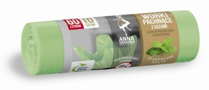 AZ WORKI NA ŚMIECI Z USZAMI MIĘTOWE 60L 10SZT PROMO