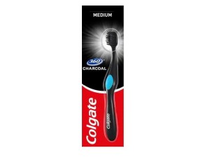 SZCZOTECZKA COLGATE 360 CHARCOAL MEDIUM