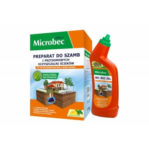 BROS MICROBEC DO SZAMB 1KG+WC BIO ŻEL