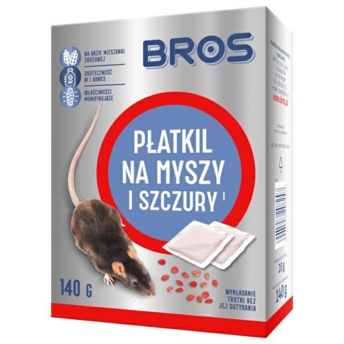 BROS PŁATKI NA MYSZY/SZCZURY 140G 8247
