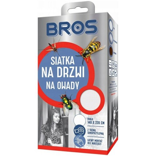 BROS SIATKA NA DRZWI 75X220 A2 BIAŁA