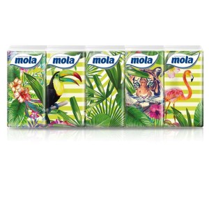 CHUSTECZKI HIGIENICZNE MOLA 10x10 3-W TROPIC JUNGLE