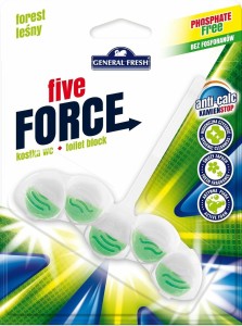 ZAWIESZKA DO WC GENERAL FRESH FIVE FORCE LAS 50g