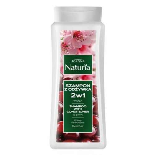 SZAMPON JOANNA NATURIA 500ML 2W1 WIŚNIA