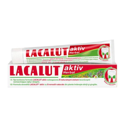 PASTA DO ZĘBÓW LACALUT 75ML AKTIV HERBAL