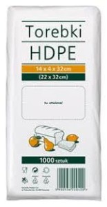 WORECZKI TOREBKI HDPE 10X4X32 A1000