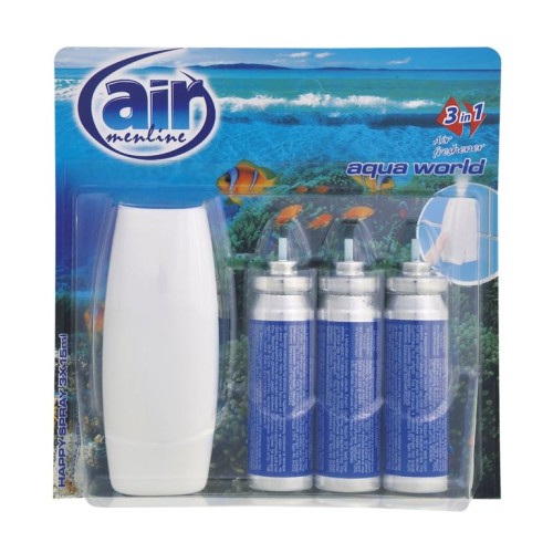 ODŚWIEŻACZ AIR MENLINE URZ+ZAP 3X15ML AQUA WOR