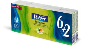 CHUSTECZKI HIGIENICZNE VELVET 6x9 Z BALSAMEM 4-W