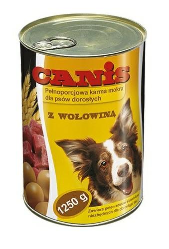KARMA DLA PSA CANIS 1250G WOŁOWINA PUSZK