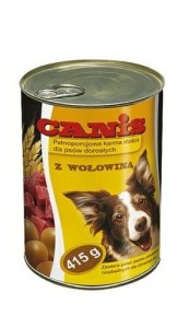KARMA DLA PSA CANIS 415G  PUSZKA WOŁOWINA