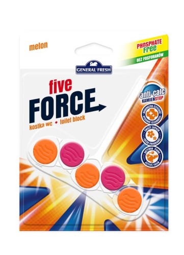 ZAWIESZKA DO WC GENERAL FRESH FIVE FORCE MELON