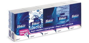 CHUSTECZKI HIGIENICZNE VELVET 10X9 ORIGINAL 4W