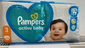 PAMPERS ACTIVE BABY 3 6-10KG 54sztuki