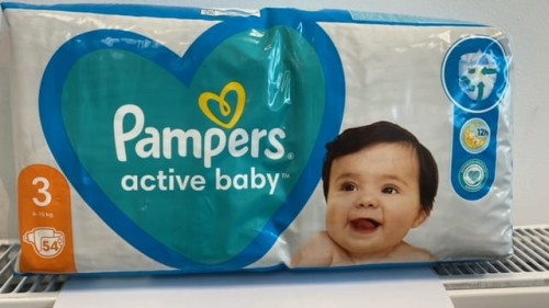 PAMPERS ACTIVE BABY 3 6-10KG 54sztuki