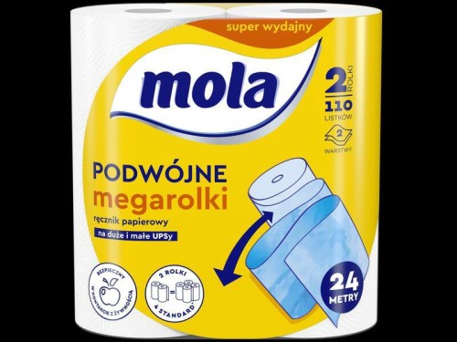 RĘCZNIK PAPIEROWY MOLA A2 PODWÓJNE MEGA