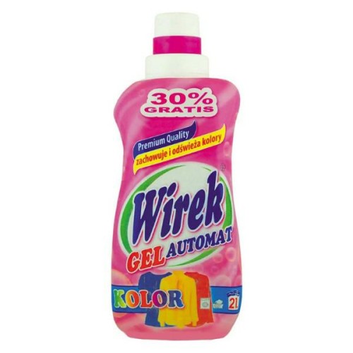 ŻEL DO PRANIA WIREK 1L ŻEL AUTOMAT KOLOR*